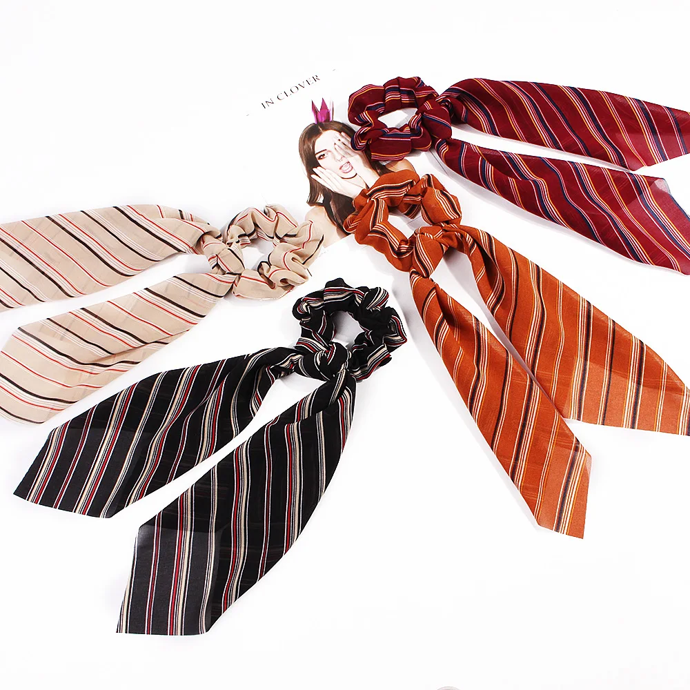 New Fashion Mainstream Women's Ladies Striped Print long Ribbon Large Intestine Silk Silk Slippery Handkerchief Scarf Bow
New Fashion Mainstream Women's Ladies Striped Print long Ribbon Large Intestine Silk Silk Slippery Handkerchief Scarf Bow