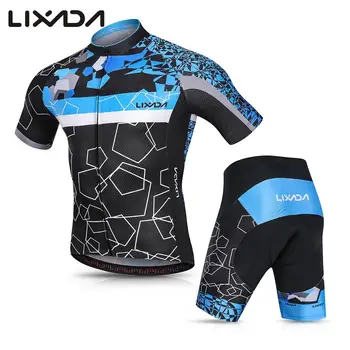 Lixada Men Cycling Jersey Set Breathable Quick-Dry Short Sleeve Biking Shirt and Gel Padded Shorts MTB Cycling Outfit Set
Lixada Men Cycling Jersey Set Breathable Quick-Dry Short Sleeve Biking Shirt and Gel Padded Shorts MTB Cycling Outfit Set