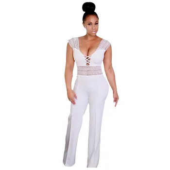 Genuo Women Lace Hollow Out Sexy Jumpsuit Patchwork Lace Sleeve Cut Out Rompers High Waist Zipper Sleeveless Bodysuits Club Wear
Genuo Women Lace Hollow Out Sexy Jumpsuit Patchwork Lace Sleeve Cut Out Rompers High Waist Zipper Sleeveless Bodysuits Club Wear