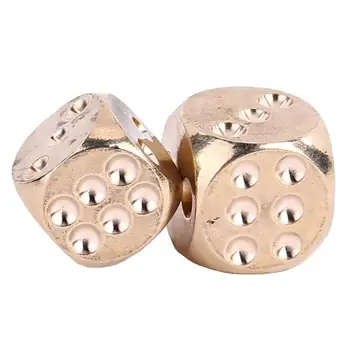 Brass Dices Solid Metal Polyhedral Club Bar Supplies Mahjong Chess Dice Playing Game Tool Gold Outdoor Entertainment
Brass Dices Solid Metal Polyhedral Club Bar Supplies Mahjong Chess Dice Playing Game Tool Gold Outdoor Entertainment