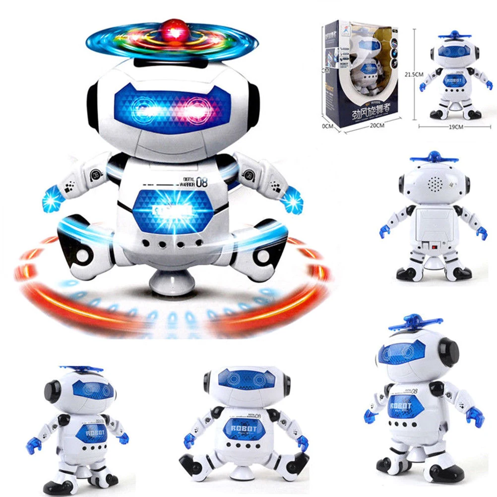 Electronic Robot Walking Dancing Singing Robot with Musical and Colorful Flashing Lights Body Spinning Robot Toy Gift for Kids
Electronic Robot Walking Dancing Singing Robot with Musical and Colorful Flashing Lights Body Spinning Robot Toy Gift for Kids