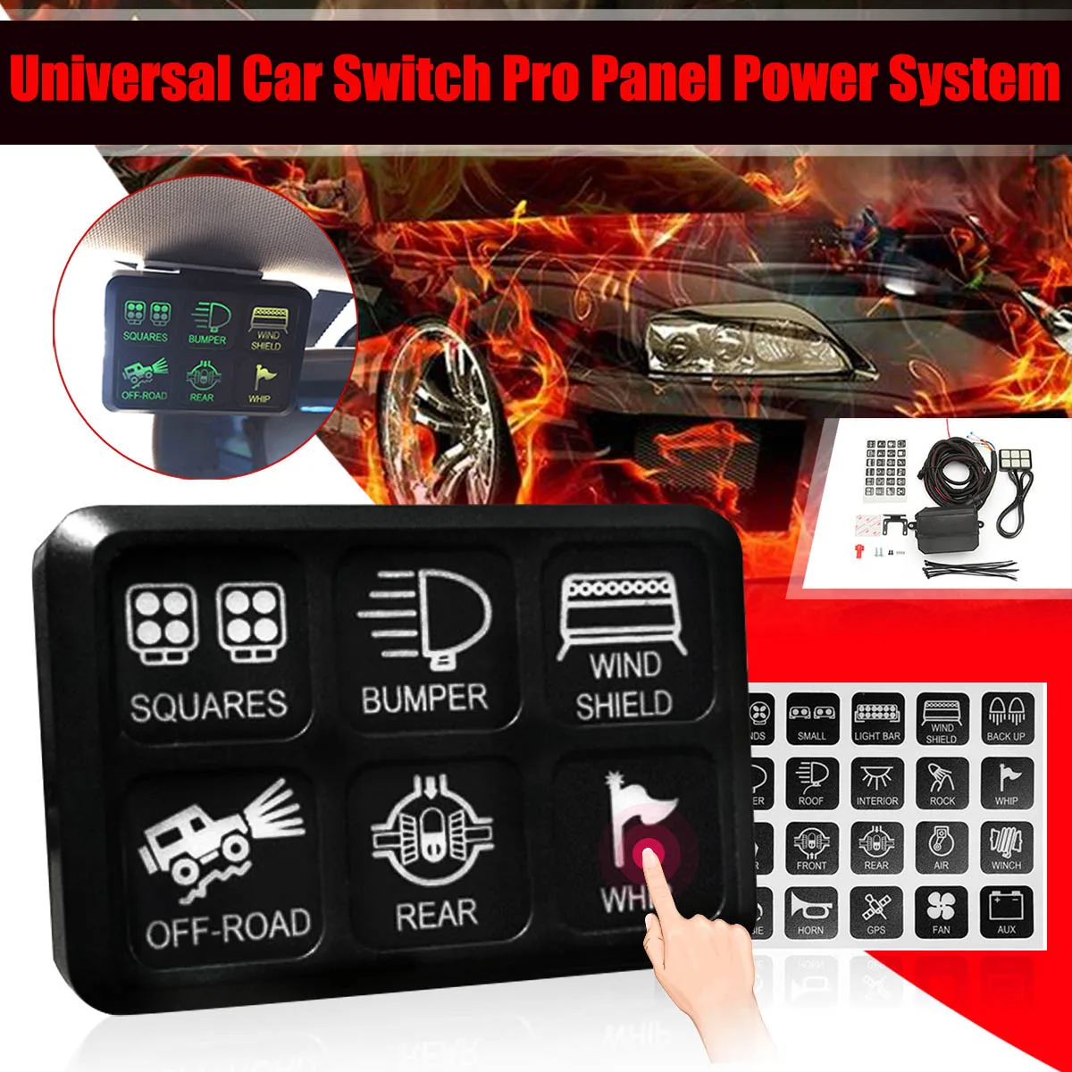 1 Set Switch-Pro 6 Switch User-Programmable Panel Power System For Jeep for Wrangler
1 Set Switch-Pro 6 Switch User-Programmable Panel Power System For Jeep for Wrangler
