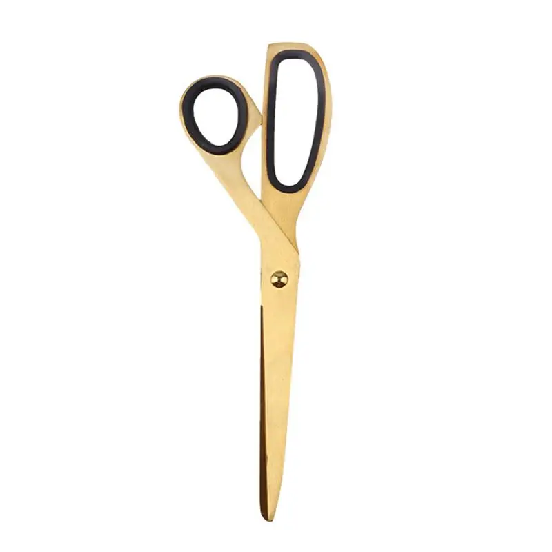 1 Pc Durable Stainless Steel Scissors Golden Modern Stylish Scissors Office Supplies For Home DIY Crafting 
1 Pc Durable Stainless Steel Scissors Golden Modern Stylish Scissors Office Supplies For Home DIY Crafting