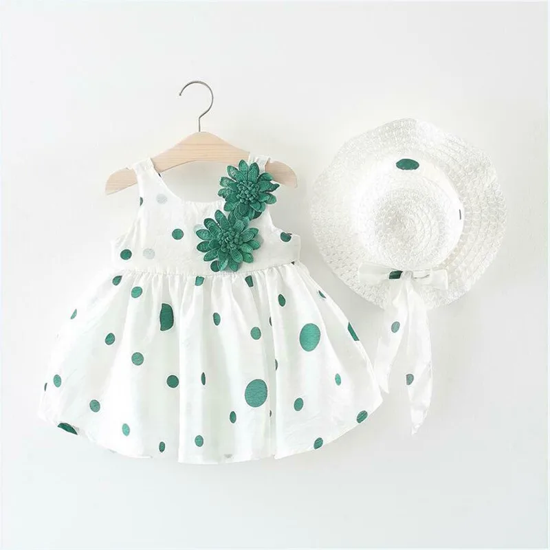 Summer Fashion Newborn Toddler Baby Girls Dresses Princess Party Flowers Dot Sleeveless Cotton Dresses Sun Hats Top and Top 1-3T
Summer Fashion Newborn Toddler Baby Girls Dresses Princess Party Flowers Dot Sleeveless Cotton Dresses Sun Hats Top and Top 1-3T
