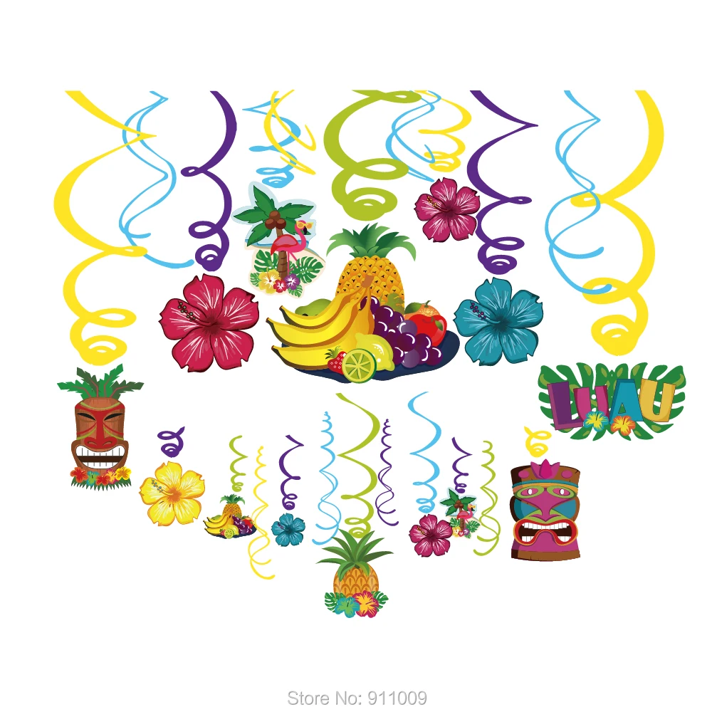 Summer Hawaii Luau Pineapple Party Decoration PVC Spiral With Tropical Fruit Paper Cards Happy Birthday Baby Shower Party Supply
Summer Hawaii Luau Pineapple Party Decoration PVC Spiral With Tropical Fruit Paper Cards Happy Birthday Baby Shower Party Supply