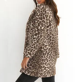 Elegant Faux Fur Coat Women 2018 Autumn Winter Warm Soft Leopard Fur Jacket Female Plush Overcoat Casual Outerwear
Elegant Faux Fur Coat Women 2018 Autumn Winter Warm Soft Leopard Fur Jacket Female Plush Overcoat Casual Outerwear