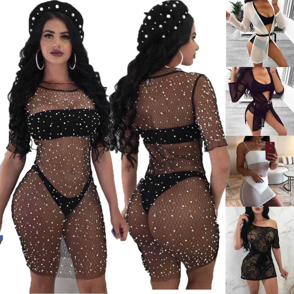 THEFOUND Hot Women's Summer Mesh Fishnet Bathing Suit Bikini Swimwear Cover Up Beach Dress
THEFOUND Hot Women's Summer Mesh Fishnet Bathing Suit Bikini Swimwear Cover Up Beach Dress