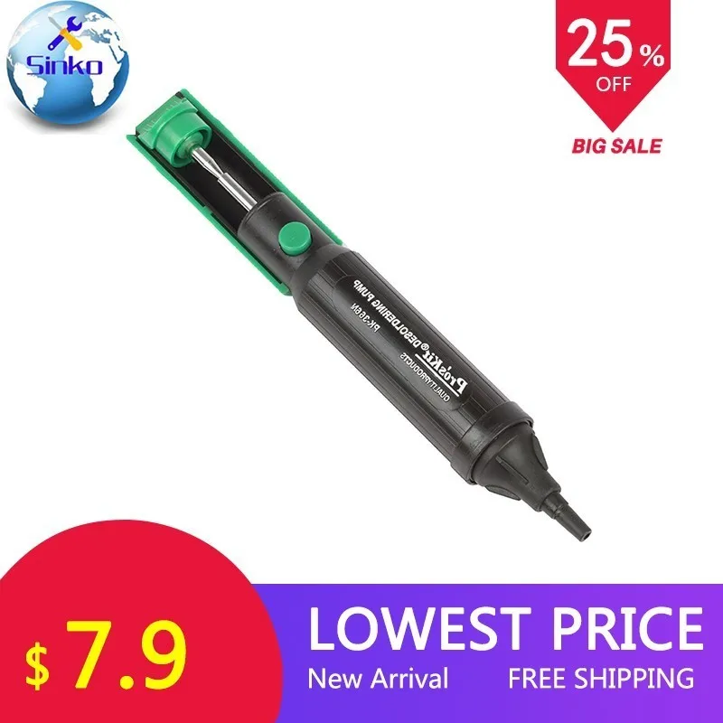 8PK-366N-G Suction Tin Solder Suckers Desoldering Gun Soldering Iron Pen Hand Tools Desoldering Pump Easy Solder Station Tools
8PK-366N-G Suction Tin Solder Suckers Desoldering Gun Soldering Iron Pen Hand Tools Desoldering Pump Easy Solder Station Tools