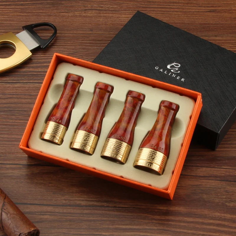 GALINER Gadgets Silver Gold Pure Copper Resin Cigar Pipe Holder 4 Sizes Cigar Case Tube Smoke Nozzle Cigarette Tip
GALINER Gadgets Silver Gold Pure Copper Resin Cigar Pipe Holder 4 Sizes Cigar Case Tube Smoke Nozzle Cigarette Tip