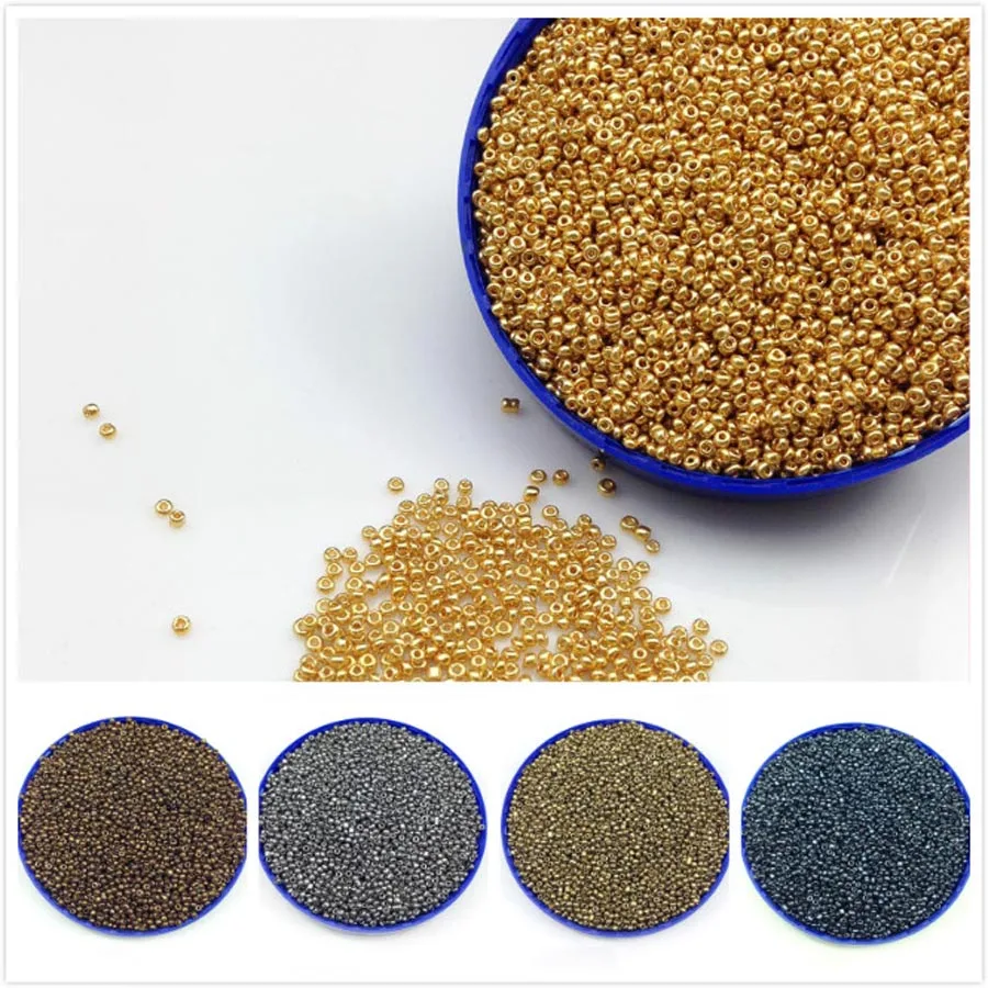 1000pcs 2mm Czech Glass Seed beads Charm Round Metal Color Opaque Jewelry Making Craft DIY Accessories Bracelet Earring Findings
1000pcs 2mm Czech Glass Seed beads Charm Round Metal Color Opaque Jewelry Making Craft DIY Accessories Bracelet Earring Findings