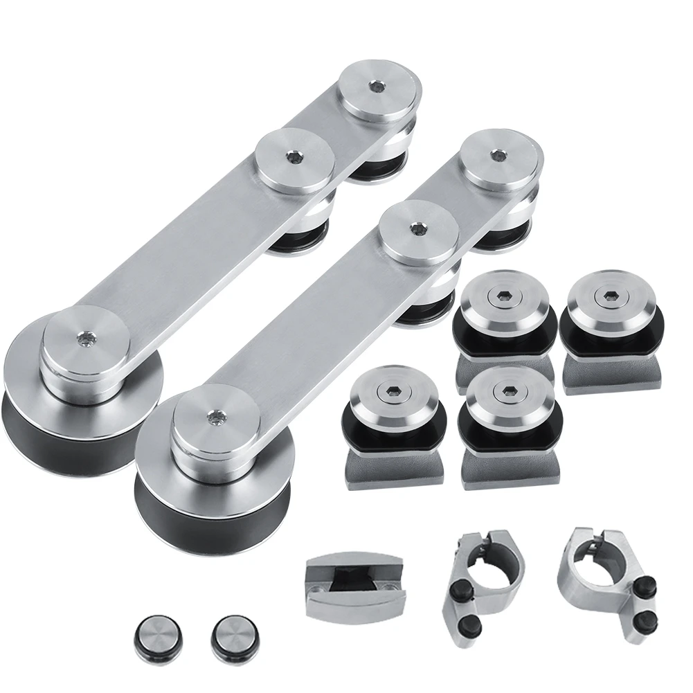 Interior 304 Stainless Steel Glass Sliding Barn Door Track Shower Doors Hardware Set for 8~10 mm tempered glass New Arrival
Interior 304 Stainless Steel Glass Sliding Barn Door Track Shower Doors Hardware Set for 8~10 mm tempered glass New Arrival