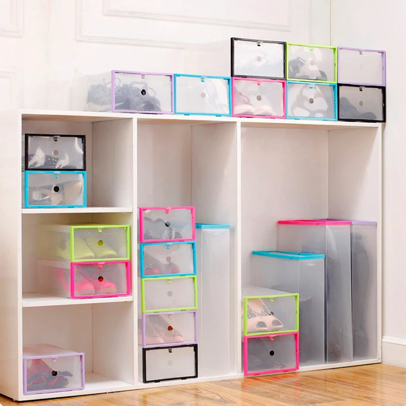 ABEDOE New 1pc Foldable Stackable Clear Plastic Drawer Case Organizer Box Holder Transparent Shoe Storage Box
ABEDOE New 1pc Foldable Stackable Clear Plastic Drawer Case Organizer Box Holder Transparent Shoe Storage Box
