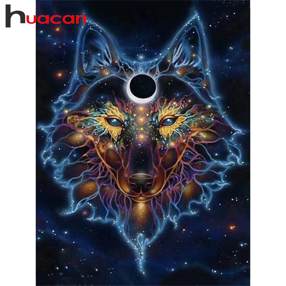Huacan 5D DIY Diamond Painting Full Square Wolf Diamond Embroidery Animal Rhinestone Mosaic Starry Sky Cross Stitch Home Decor
Huacan 5D DIY Diamond Painting Full Square Wolf Diamond Embroidery Animal Rhinestone Mosaic Starry Sky Cross Stitch Home Decor