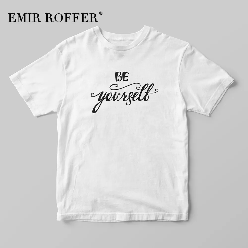EMIR ROFFER be yourself Vintage Women Tshirt Harajuku Cute White Shirt Fashion 90s Aesthetic Slogans Summer T-shirt Tops
EMIR ROFFER be yourself Vintage Women Tshirt Harajuku Cute White Shirt Fashion 90s Aesthetic Slogans Summer T-shirt Tops