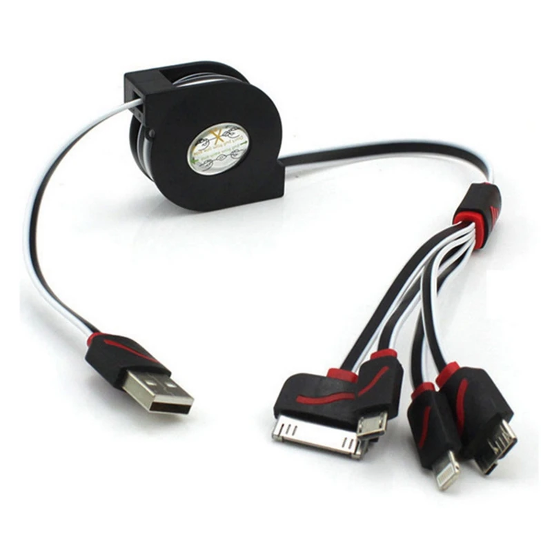 Multi-function telescopic data cable charging cable One for four heads Mobile universal four-in-one stretch data cable
Multi-function telescopic data cable charging cable One for four heads Mobile universal four-in-one stretch data cable