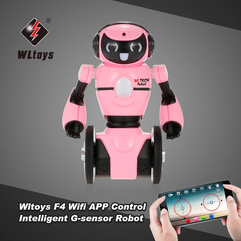 Wltoys F4 0.3MP Camera Wifi FPV APP Control Intelligent G-sensor Robot Super Carrier RC Toy Gift for Children Kids Entertainment
Wltoys F4 0.3MP Camera Wifi FPV APP Control Intelligent G-sensor Robot Super Carrier RC Toy Gift for Children Kids Entertainment