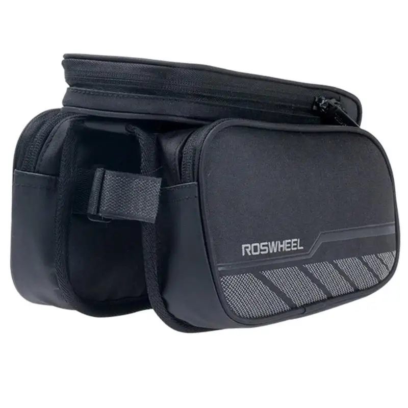 ROSWHEEL Touch Screen Bicycle Cycling Frame Top Tube Bag MTB Bike Road Bicycle Bag for 5.7in Phone
ROSWHEEL Touch Screen Bicycle Cycling Frame Top Tube Bag MTB Bike Road Bicycle Bag for 5.7in Phone