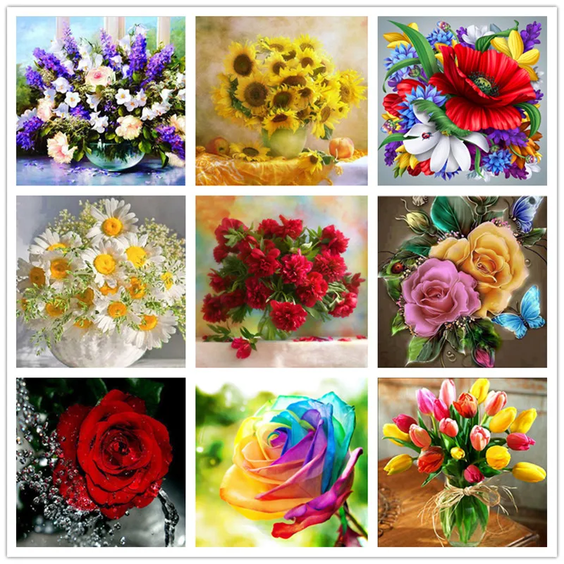 5D DIY Diamond Flower Cross Stitch Diamond Embroidery Mosaic Round Diamond Wall Sticker Home Decoration Vase
5D DIY Diamond Flower Cross Stitch Diamond Embroidery Mosaic Round Diamond Wall Sticker Home Decoration Vase
