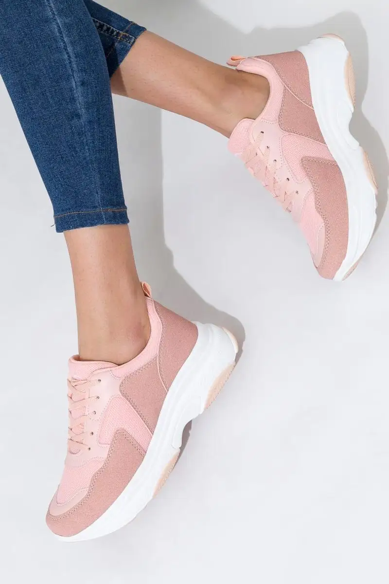 SOHO Fashion Women Chunky Shoes Cute Pink Color Women Sneaker Shoes White Platform Lace-up Sneakers Sports Shoes 12583
SOHO Fashion Women Chunky Shoes Cute Pink Color Women Sneaker Shoes White Platform Lace-up Sneakers Sports Shoes 12583