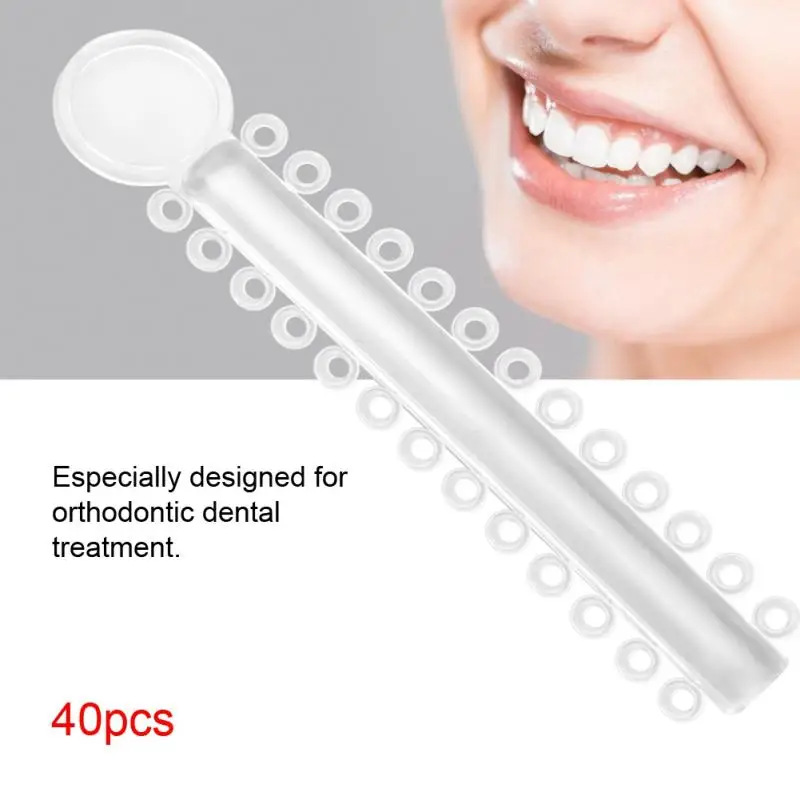 40pcs/bag Dental Orthodontic Ligature Rubber Bands Teeth Corrector Elastic Brace 4
40pcs/bag Dental Orthodontic Ligature Rubber Bands Teeth Corrector Elastic Brace 4