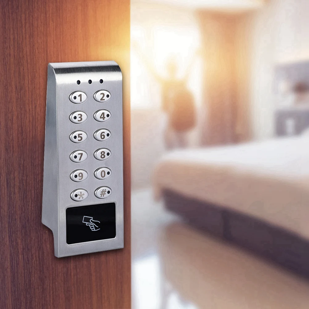 Stainless Steel Electronic Digital Password Keypad Cabinet Door Code Lock Battery Excluded
Stainless Steel Electronic Digital Password Keypad Cabinet Door Code Lock Battery Excluded