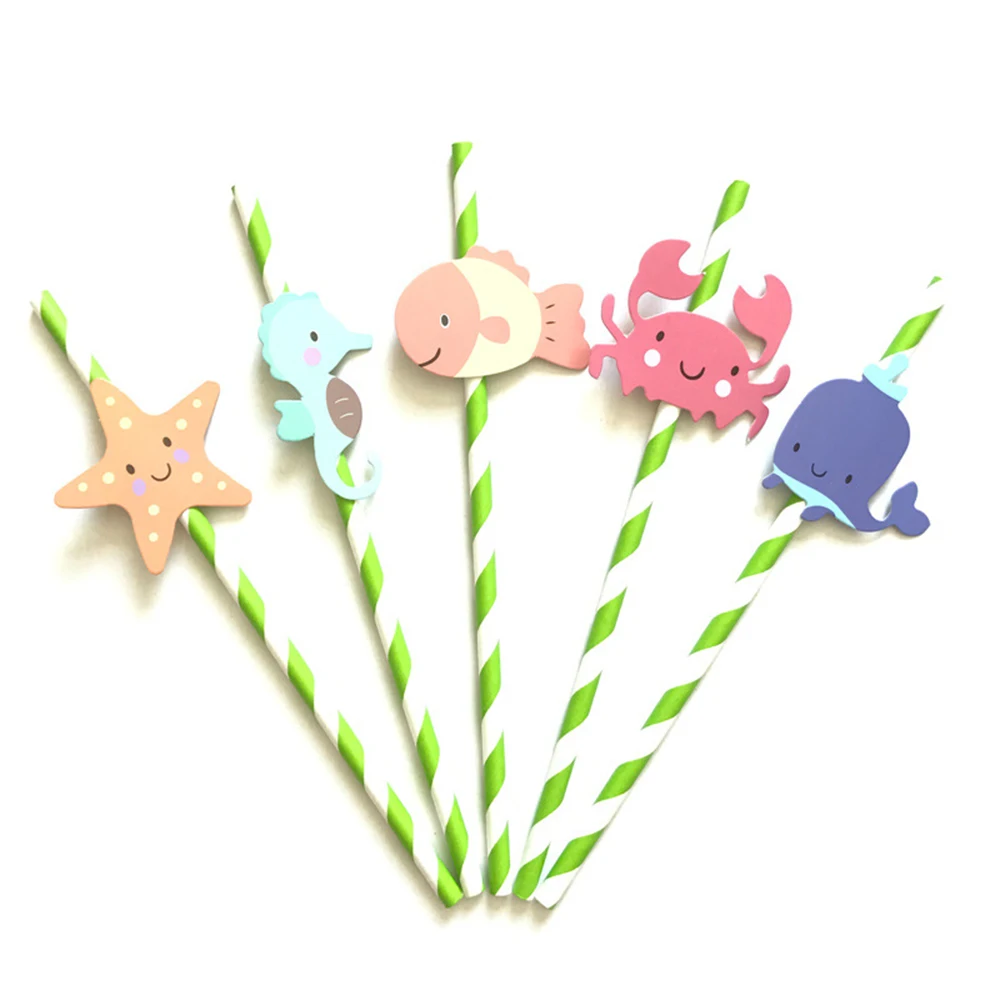 10pcs Cartoon Sea Animals Drinking Paper Straws Wedding Favors Straw Christmas Birthday Cake Decoration Kids DIY Party Supplies
10pcs Cartoon Sea Animals Drinking Paper Straws Wedding Favors Straw Christmas Birthday Cake Decoration Kids DIY Party Supplies