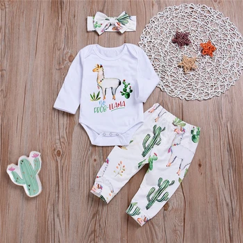 Alpaca 0-2Y Newborn Infant Baby Girls Tops Romper Long Pants Headband Outfit Clothes Set
Alpaca 0-2Y Newborn Infant Baby Girls Tops Romper Long Pants Headband Outfit Clothes Set