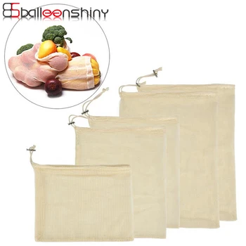 BalleenShiny Cotton Fruit Vegetable Mesh Storage Bags Eco-friendly Drawstring Reusable Shopping Pouch Home Kitchen Organizer 
BalleenShiny Cotton Fruit Vegetable Mesh Storage Bags Eco-friendly Drawstring Reusable Shopping Pouch Home Kitchen Organizer