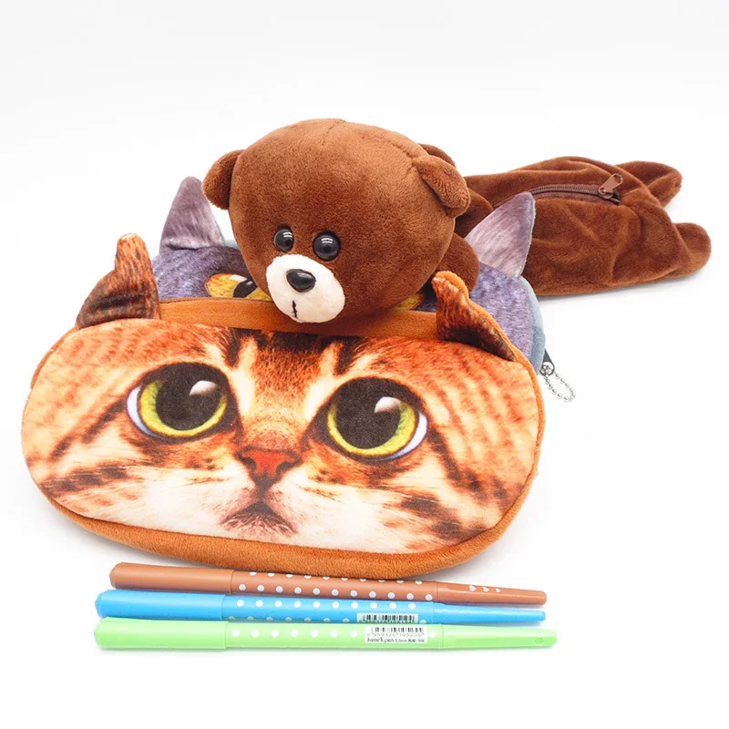 Cute Cat Pencil Case Creative High Capacity Pencil Bag Kawaii Plush Pen Case For Kids Back To School Office Supplies Stationery
Cute Cat Pencil Case Creative High Capacity Pencil Bag Kawaii Plush Pen Case For Kids Back To School Office Supplies Stationery