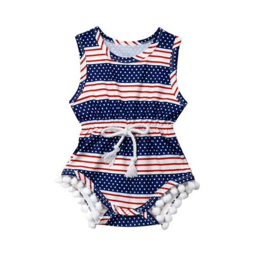 Baby Clothes Infant Baby Girl 4th of July Outfits Sleeveless Striped Romper Jumpsuit Clothes Sunsuit
Baby Clothes Infant Baby Girl 4th of July Outfits Sleeveless Striped Romper Jumpsuit Clothes Sunsuit