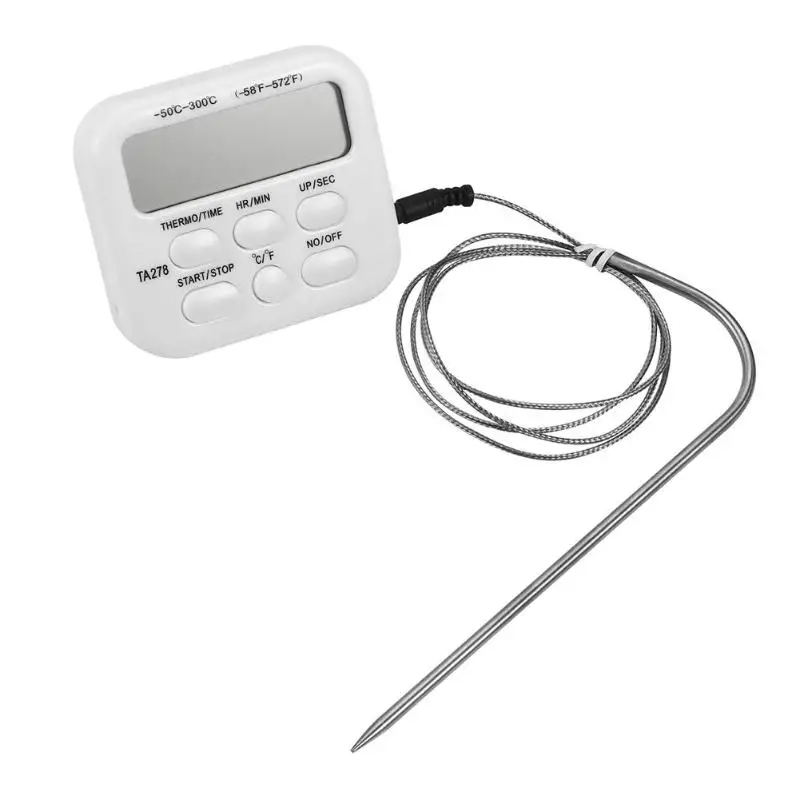 Digital Probe Meat Thermometer Kitchen Cooking BBQ Food Thermometer Cooking Stainless Steel Water Milk Thermometer Tools
Digital Probe Meat Thermometer Kitchen Cooking BBQ Food Thermometer Cooking Stainless Steel Water Milk Thermometer Tools