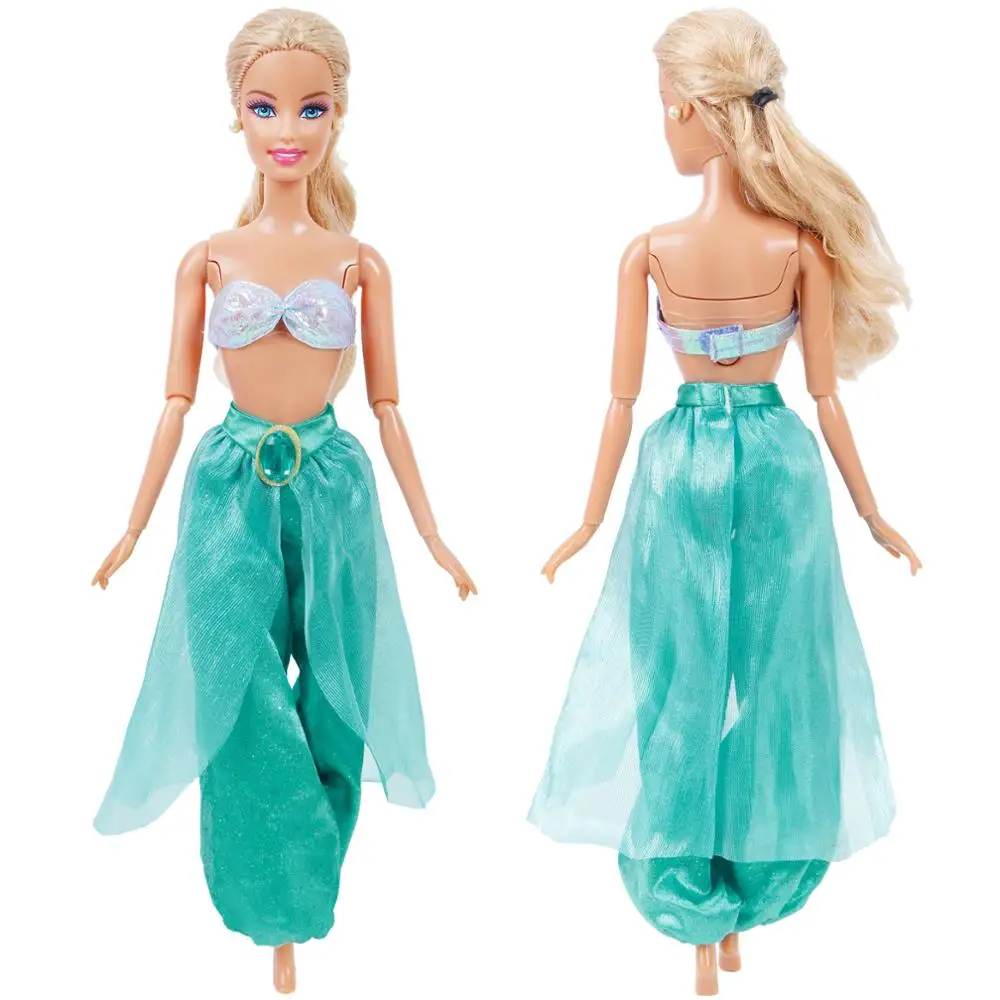 Fashion Doll Clothes Copy Aladdin Jasmine Princess Sexy Tops + Pants Trouse Party Wear Outfit for Barbie Doll Accessories Toy
Fashion Doll Clothes Copy Aladdin Jasmine Princess Sexy Tops + Pants Trouse Party Wear Outfit for Barbie Doll Accessories Toy