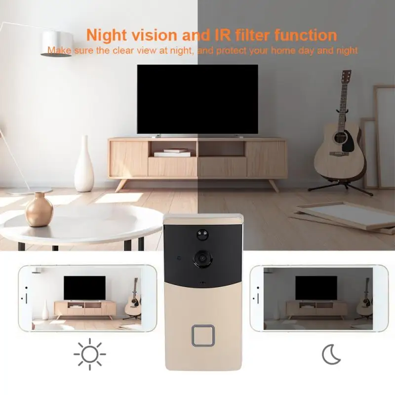 720P Wifi IP Smart Video Doorbell Intercom Visible Camera Wireless Home Security DoorBell timbre inalambrico deurbel
720P Wifi IP Smart Video Doorbell Intercom Visible Camera Wireless Home Security DoorBell timbre inalambrico deurbel