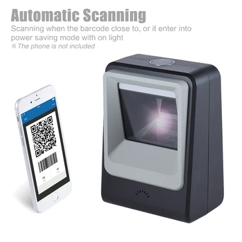 Wired Automatic Desktop 1D Barcode 2D QR Code Image Scanner Reader Scanning Platform Hands-free
Wired Automatic Desktop 1D Barcode 2D QR Code Image Scanner Reader Scanning Platform Hands-free