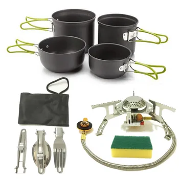 10pcs/set Outdoor Stove Cookware Set Pot Portable Split Picnic Stove Camping Pot Set Cookware Burners
10pcs/set Outdoor Stove Cookware Set Pot Portable Split Picnic Stove Camping Pot Set Cookware Burners