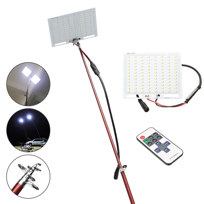 12V Telescopic LED Fishing Rod Outdoor Lantern Remote Control Camping Lamp Light for Road Trip Self-drive Travelling
12V Telescopic LED Fishing Rod Outdoor Lantern Remote Control Camping Lamp Light for Road Trip Self-drive Travelling
