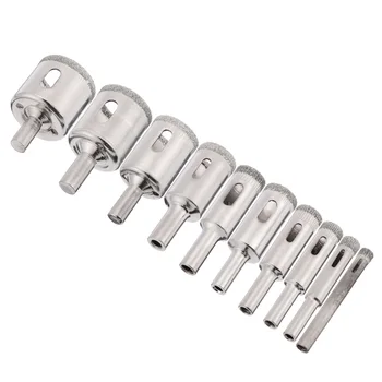 10pcs Steel Diamond Hole Saw 6/8/10/12/14/16/18/22/26/32mm Diamond Holesaw Set for Tile Glass Marble Ceramic Hole Saw Cutter
10pcs Steel Diamond Hole Saw 6/8/10/12/14/16/18/22/26/32mm Diamond Holesaw Set for Tile Glass Marble Ceramic Hole Saw Cutter