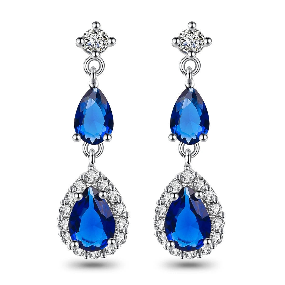 Jiayiqi 2019 New Fashion Jewelry Blue Water Droplet Zircon Earrings For Women Best Gift
Jiayiqi 2019 New Fashion Jewelry Blue Water Droplet Zircon Earrings For Women Best Gift