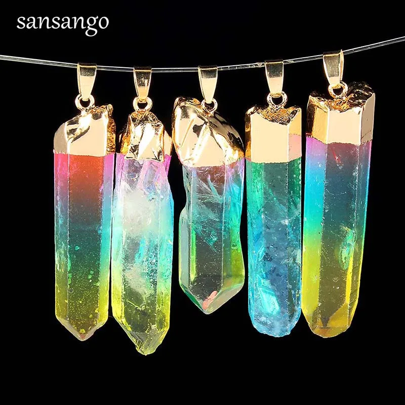 Trendy Irregular Rainbow Natural Stone Ore Charms Pendant Chakra Rock Crystal Quartz DIY Necklace For Women Jewelry Random Send
Trendy Irregular Rainbow Natural Stone Ore Charms Pendant Chakra Rock Crystal Quartz DIY Necklace For Women Jewelry Random Send