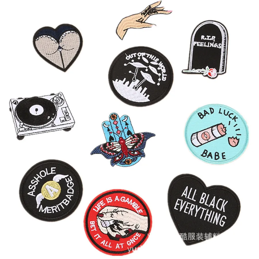 PGY Cheap Personality creativity Patches Yoga Badges Punk Patch for Clothing Phonograph Patches Clothes Embroidery Sticker
PGY Cheap Personality creativity Patches Yoga Badges Punk Patch for Clothing Phonograph Patches Clothes Embroidery Sticker