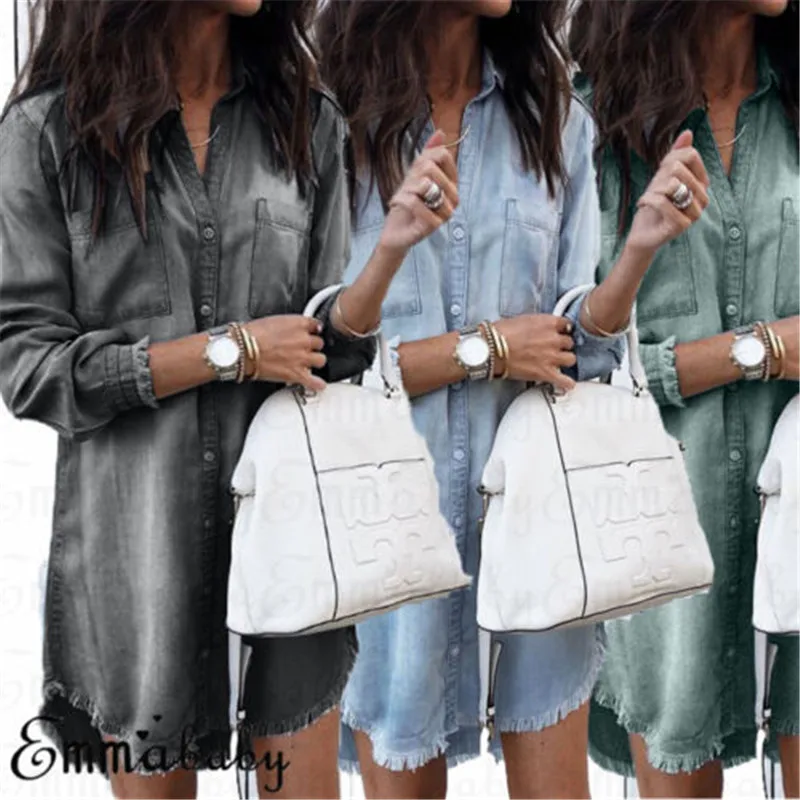 AU Fashion Women Long Sleeve Loose Denim Summer Blouse Ladies Shirt Casual style for you
AU Fashion Women Long Sleeve Loose Denim Summer Blouse Ladies Shirt Casual style for you
