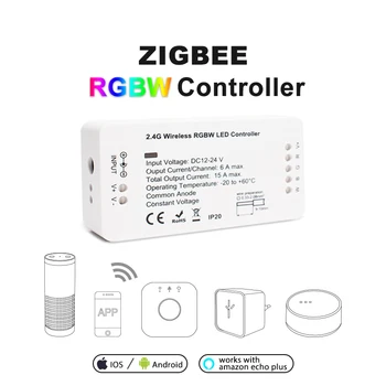 ZIGBEE ZLL Smart RGBW Controller, DC12/24V,APP control Dual white and color,Color and Brightness Adjustable,for LED Strip
ZIGBEE ZLL Smart RGBW Controller, DC12/24V,APP control Dual white and color,Color and Brightness Adjustable,for LED Strip