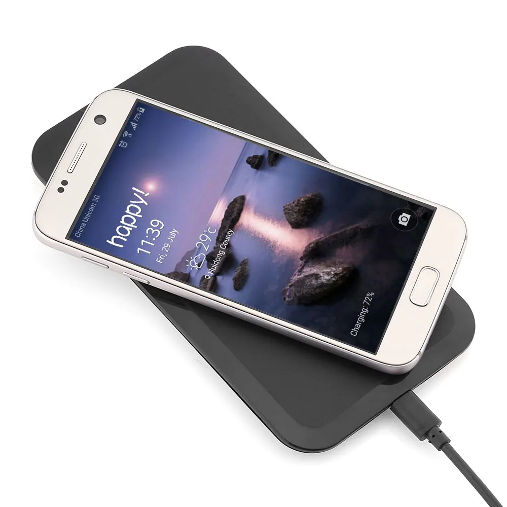 Universal Portable Qi Wireless Power Charging Pad Mobile Phone Charger 5V/1A Output for iPhone Samsung Xiaomi Huawei
Universal Portable Qi Wireless Power Charging Pad Mobile Phone Charger 5V/1A Output for iPhone Samsung Xiaomi Huawei