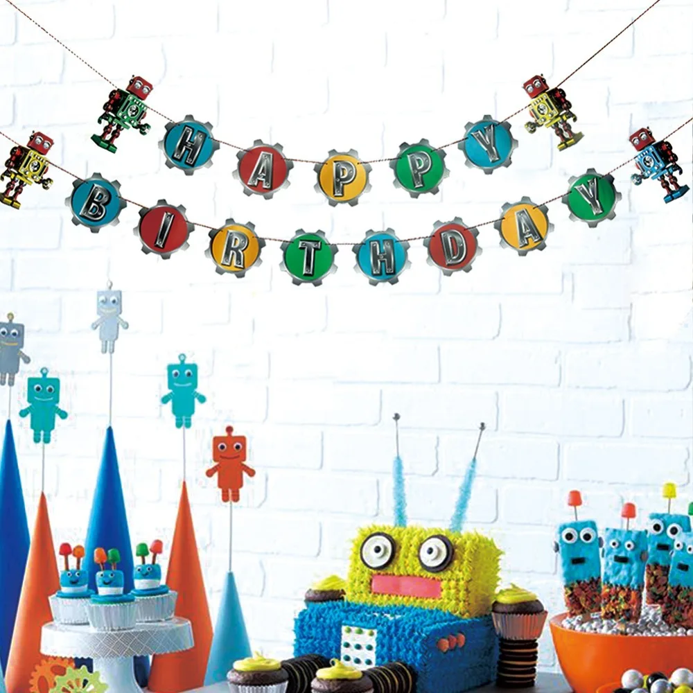 Retro Robot Birthday Party Transformer Gears Happy Birthday Banner Baby Boy Kids Birthday Party Supplies Robolox
Retro Robot Birthday Party Transformer Gears Happy Birthday Banner Baby Boy Kids Birthday Party Supplies Robolox