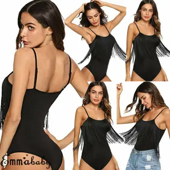 2019 New Fashion Women Tassel Sleeveless Romper Bodycon Bodysuit Jumpsuit Tops Size S-XL
2019 New Fashion Women Tassel Sleeveless Romper Bodycon Bodysuit Jumpsuit Tops Size S-XL