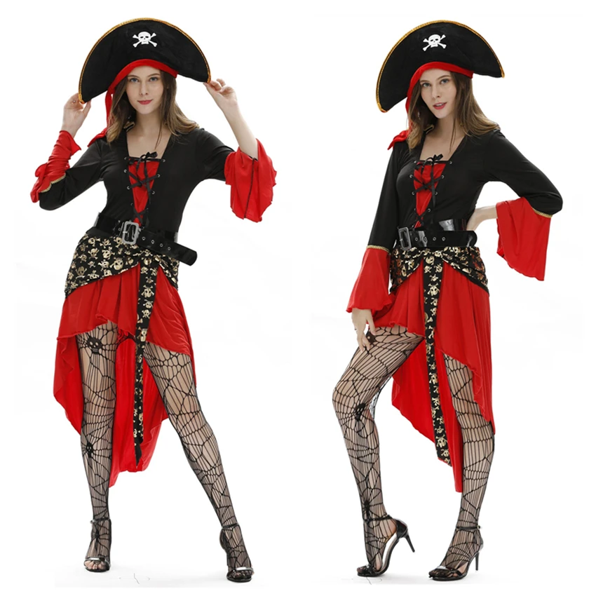M-3XL Woman Halloween Cosplay Costume Fancy Pirate Viking Party Performance Clothes Women Sexy Captain Christmas Set
M-3XL Woman Halloween Cosplay Costume Fancy Pirate Viking Party Performance Clothes Women Sexy Captain Christmas Set