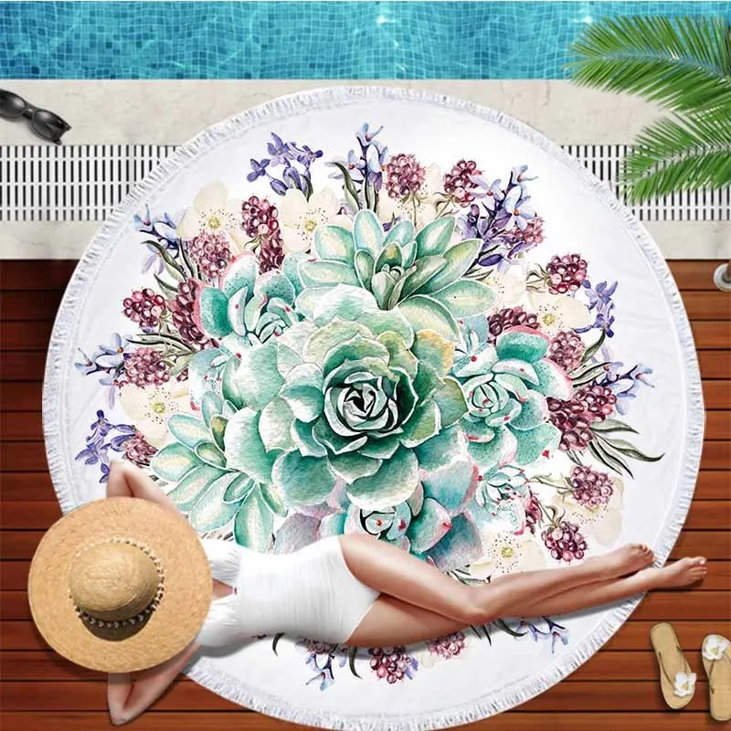 3D Green Plant Cactus Round Beach Towel Microfiber Succulents Bath Towel Tassels Serviette De Plage Travel Beach Yoga Mat
3D Green Plant Cactus Round Beach Towel Microfiber Succulents Bath Towel Tassels Serviette De Plage Travel Beach Yoga Mat