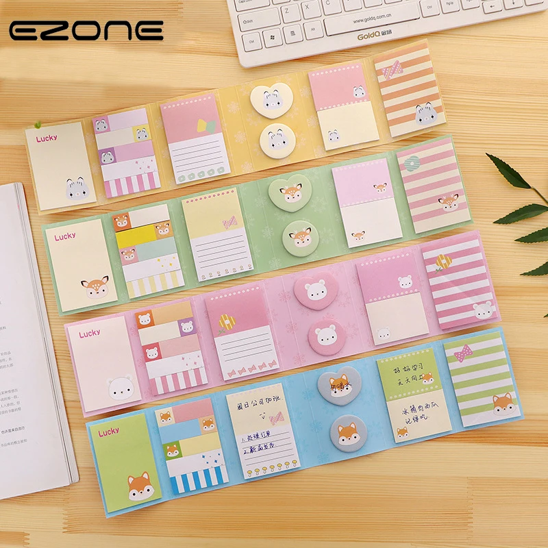 EZONE 1PC Cartoon Animals Memo Pads Set Best Stationery For Children Writing Diary Book Adhesive Sticky Notes Office Bookmarks
EZONE 1PC Cartoon Animals Memo Pads Set Best Stationery For Children Writing Diary Book Adhesive Sticky Notes Office Bookmarks