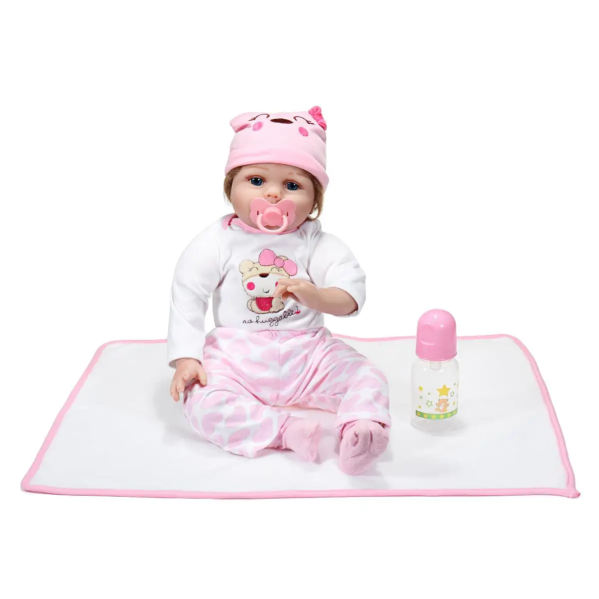 55cm Soft Silicone Baby Doll Reborn Kid Dolls 22 Inch Toy For Girls Handmade Newborn Girl Baby Birthday Gift Newborn Toy
55cm Soft Silicone Baby Doll Reborn Kid Dolls 22 Inch Toy For Girls Handmade Newborn Girl Baby Birthday Gift Newborn Toy