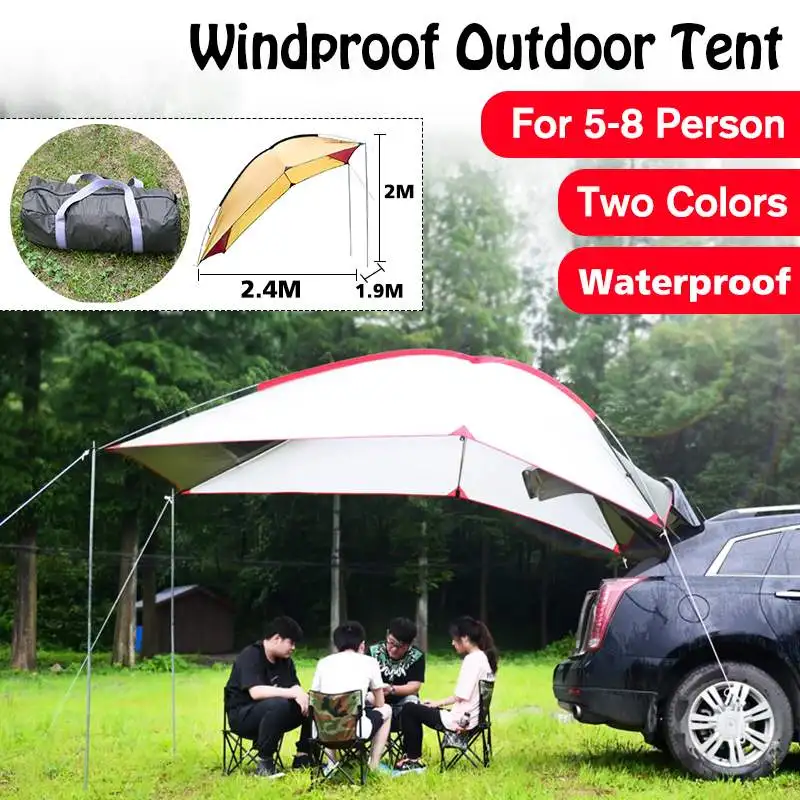 Outdoor Portable Campers Trailer Self-driving Aluminum Waterproof Awning Beach Canopy Tent Large Gazebo Sun Shelter
Outdoor Portable Campers Trailer Self-driving Aluminum Waterproof Awning Beach Canopy Tent Large Gazebo Sun Shelter